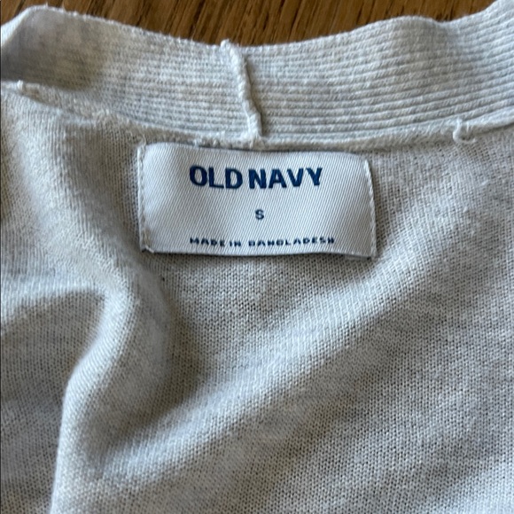 Old Navy Light Gray Open-Front Cardigan - Picture 2 of 3